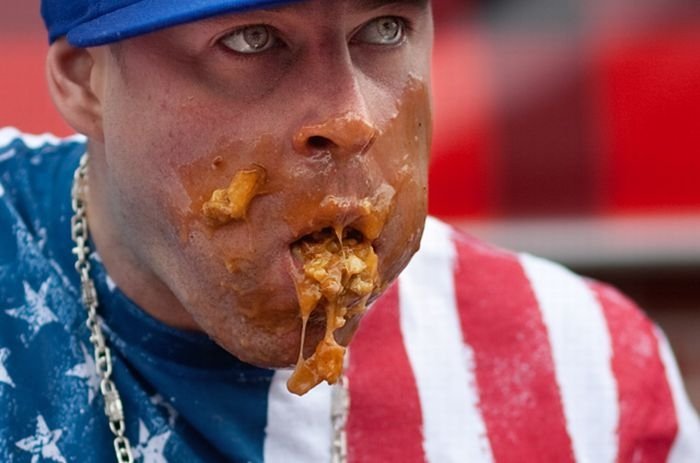 World poutine-eating championship, Toronto, Canada