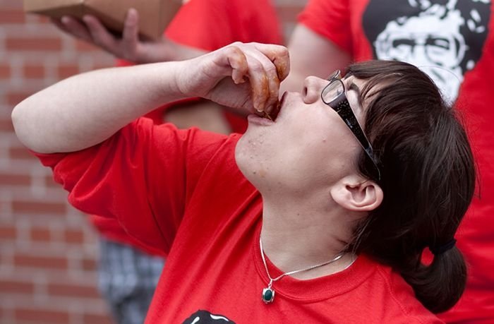 World poutine-eating championship, Toronto, Canada