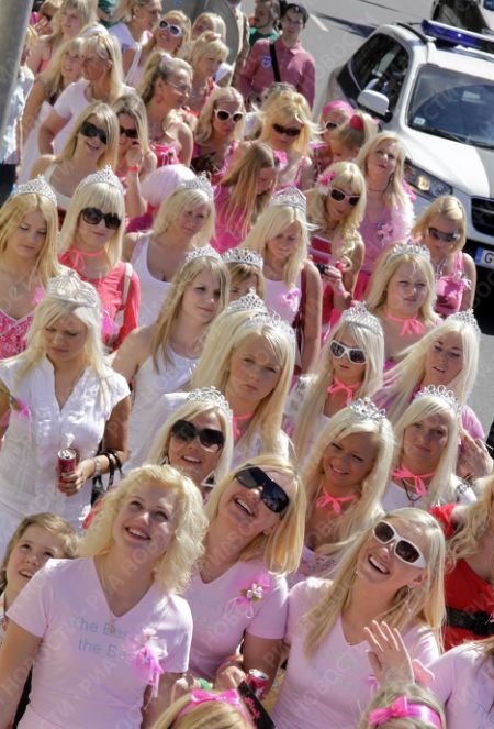 Blondes parade weekend, Riga, Latvia