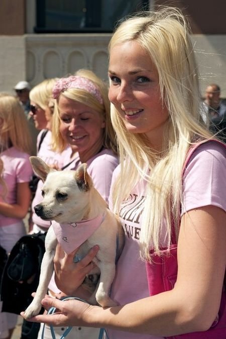 Blondes parade weekend, Riga, Latvia