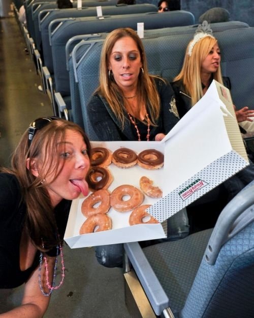 girl eating doughnut