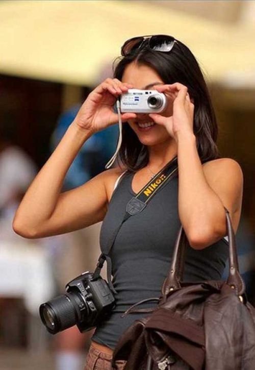 girl with a camera