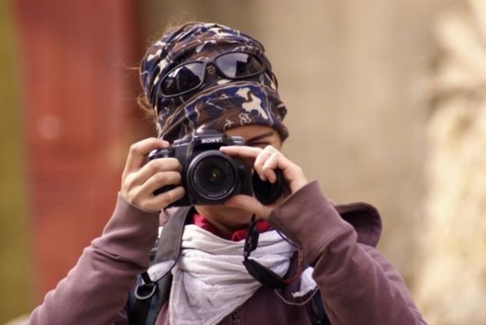 girl with a camera