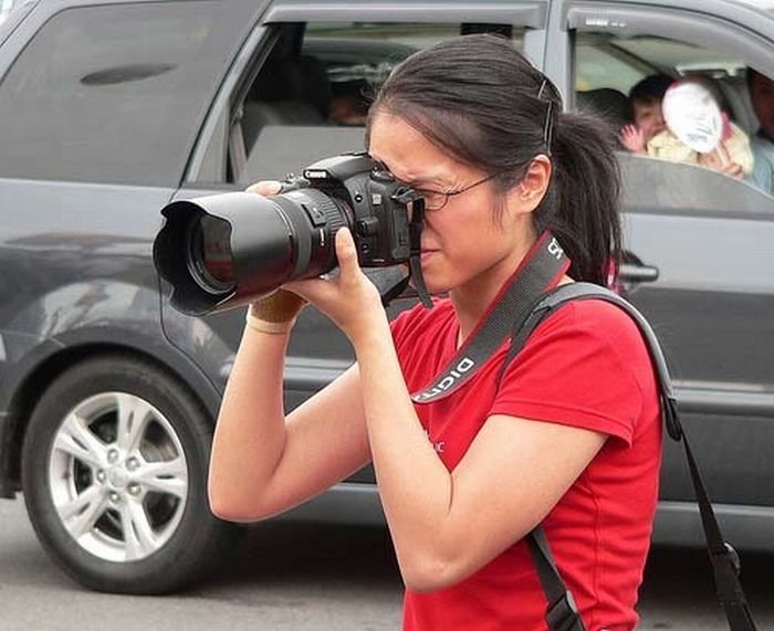 girl with a camera