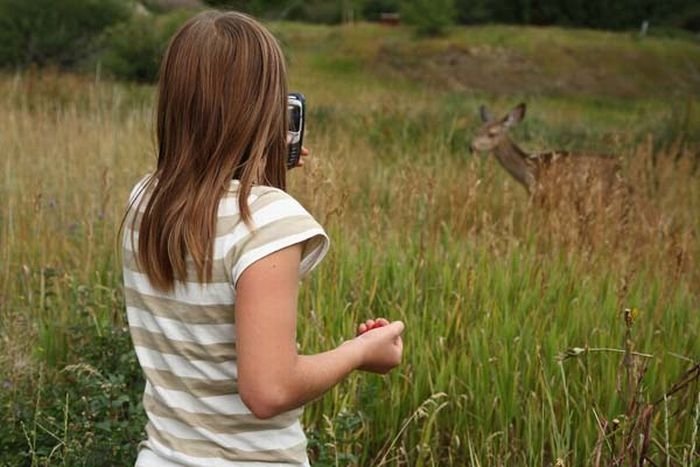 girl with a camera