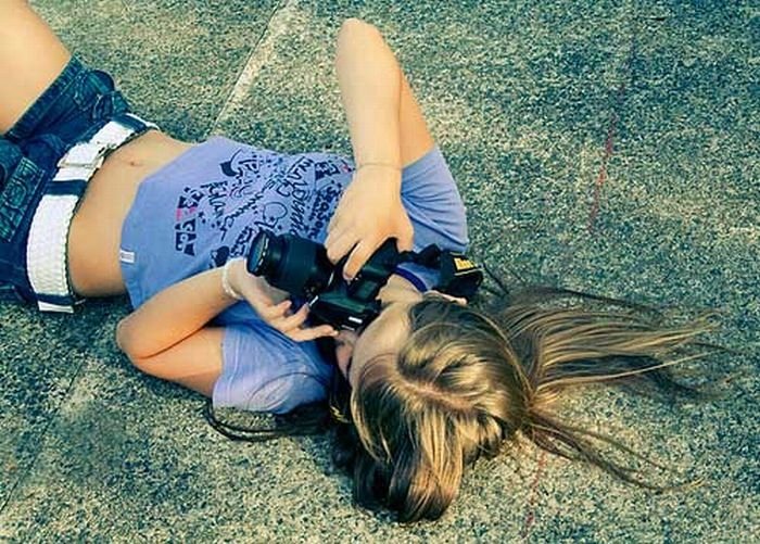 girl with a camera