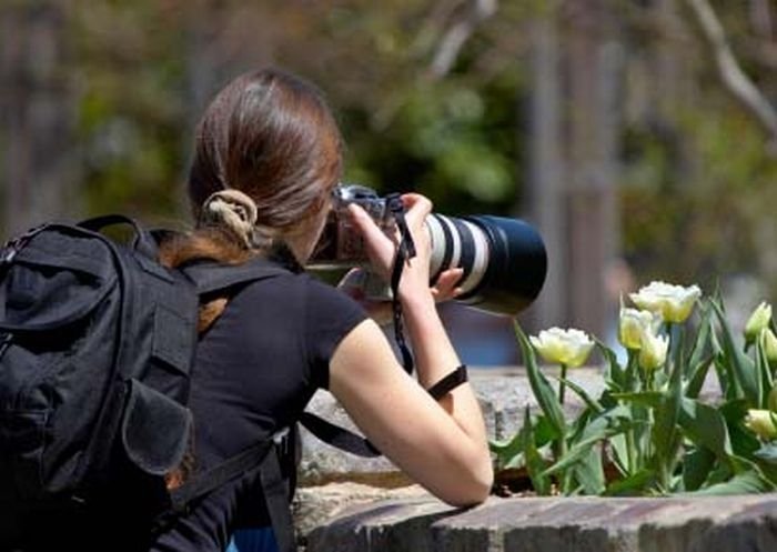 girl with a camera