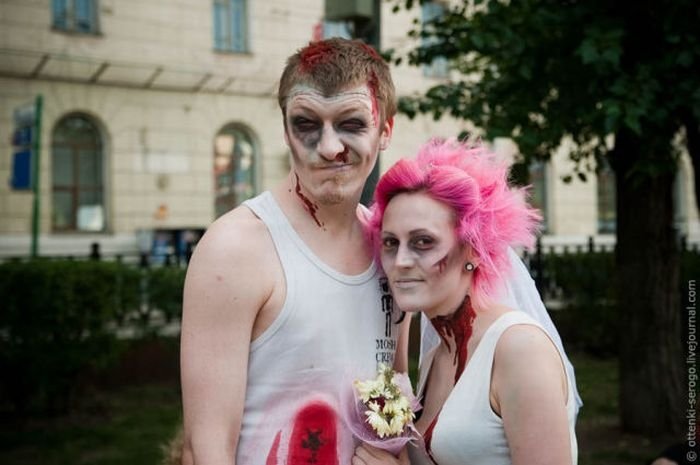 Zombie wedding, Russia