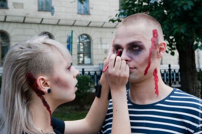 Zombie wedding, Russia