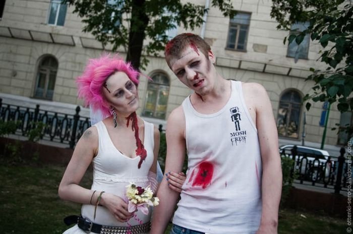 Zombie wedding, Russia