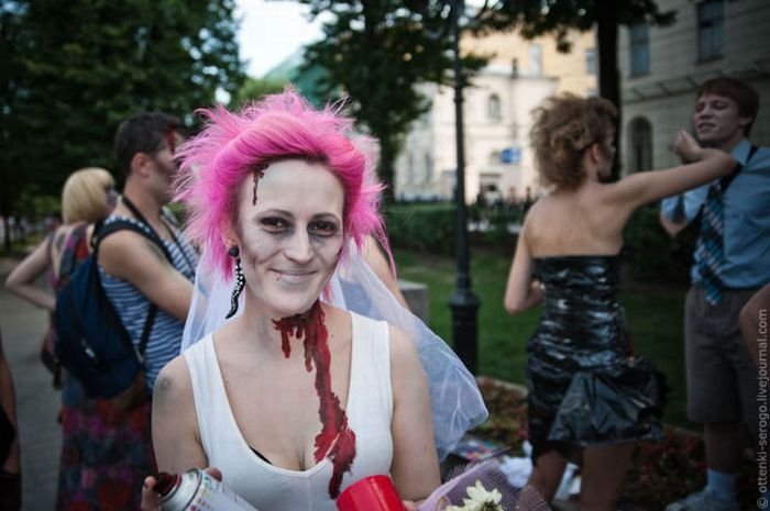 Zombie wedding, Russia