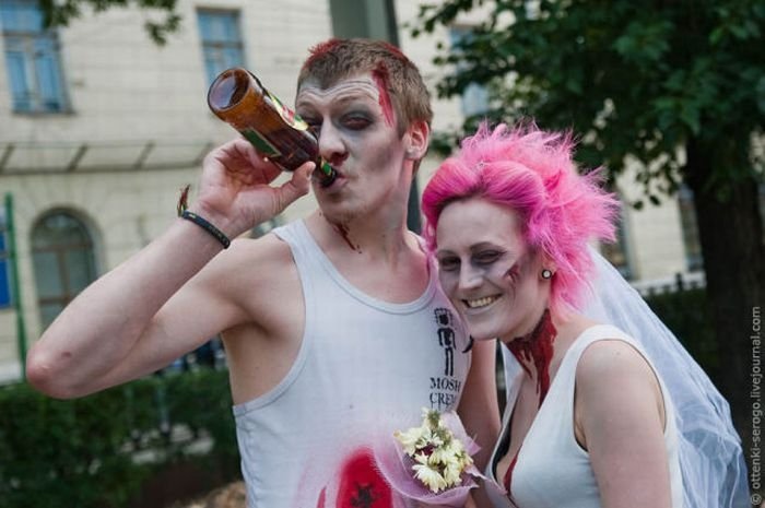 Zombie wedding, Russia