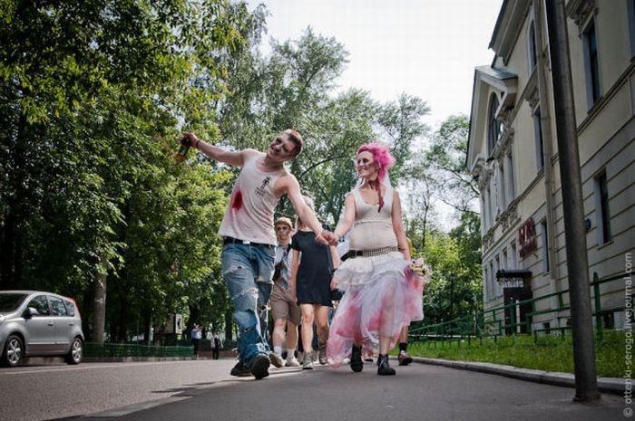 Zombie wedding, Russia