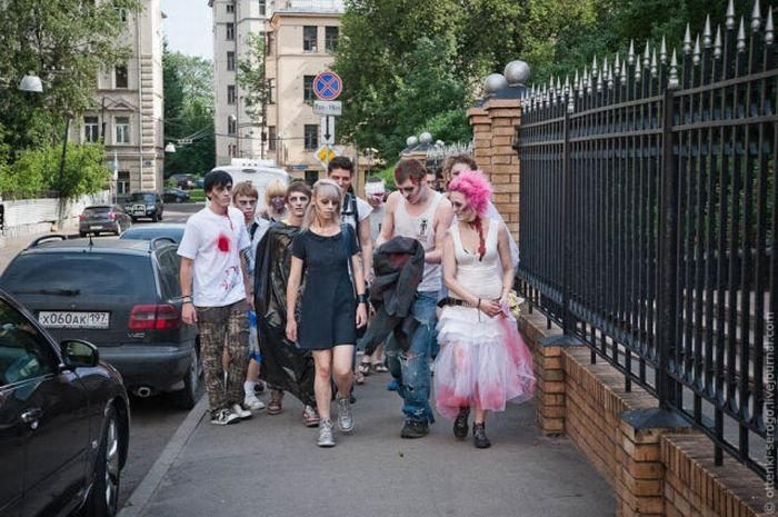 Zombie wedding, Russia