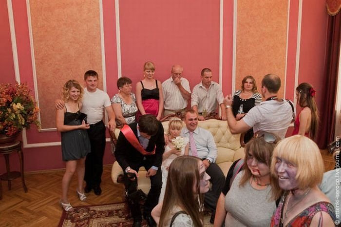 Zombie wedding, Russia