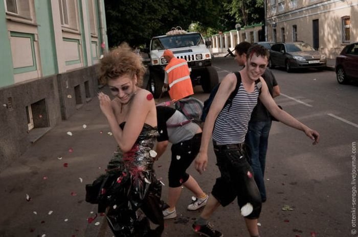 Zombie wedding, Russia