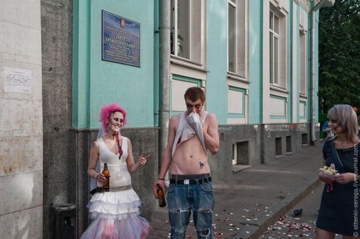 Zombie wedding, Russia