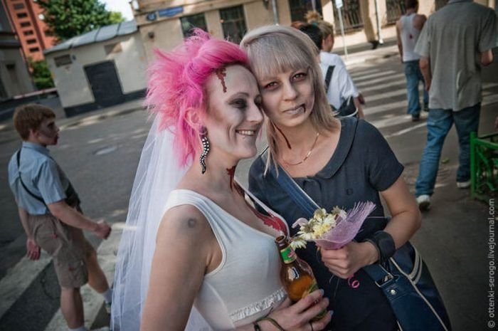 Zombie wedding, Russia