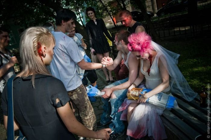 Zombie wedding, Russia