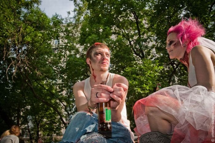 Zombie wedding, Russia