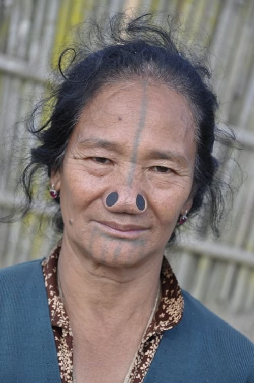 nose plugs of the apatani women