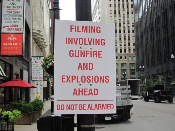 Filming of Transformers 3',  Chicago, United States