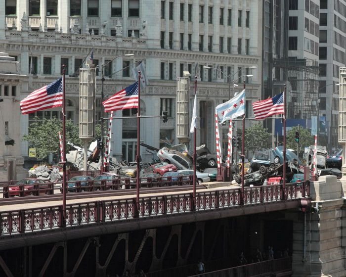 Filming of Transformers 3',  Chicago, United States