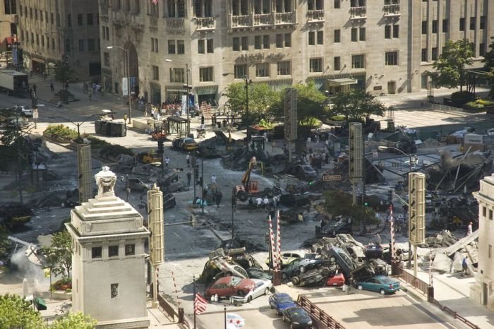 Filming of Transformers 3',  Chicago, United States