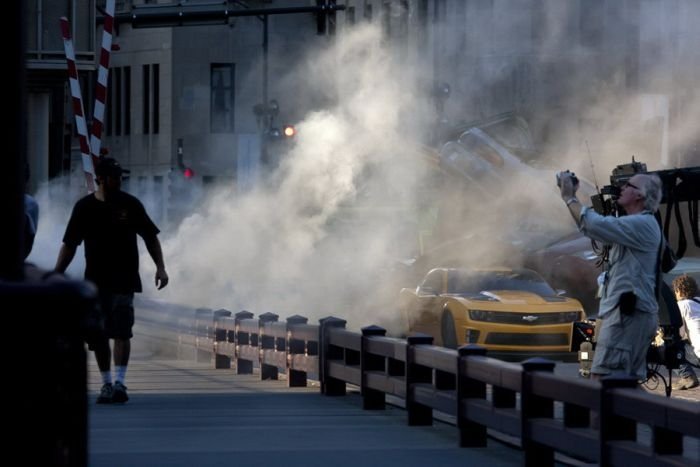 Filming of Transformers 3',  Chicago, United States