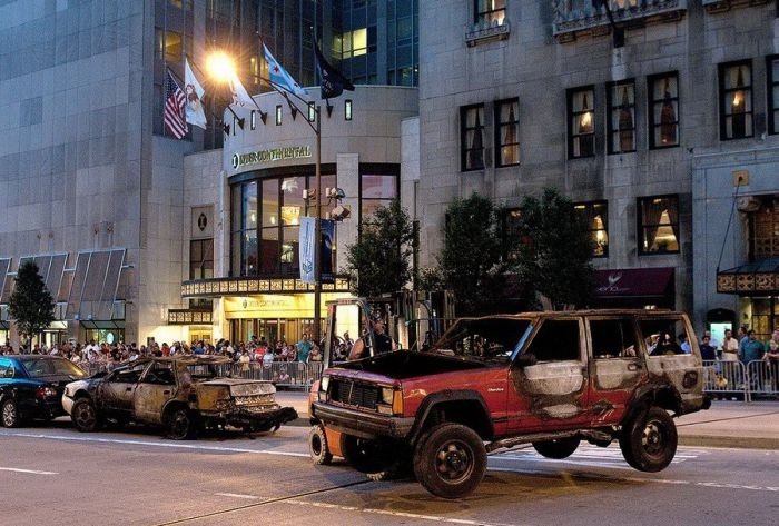 Filming of Transformers 3',  Chicago, United States