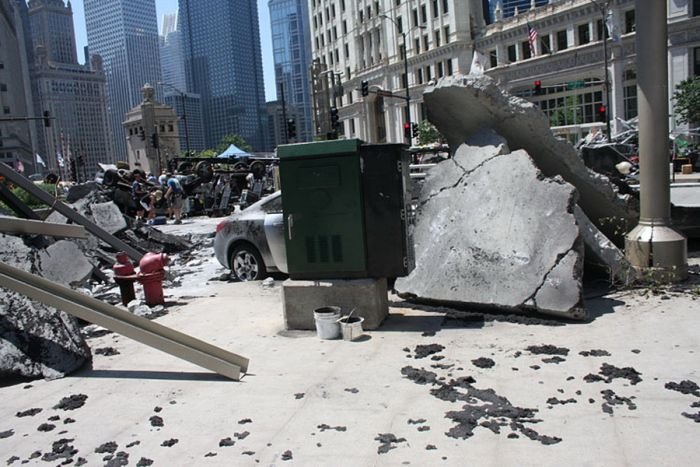 Filming of Transformers 3',  Chicago, United States