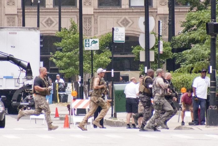 Filming of Transformers 3',  Chicago, United States