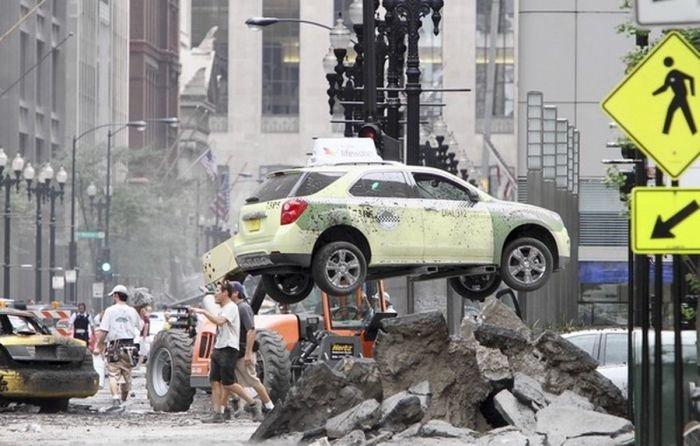 Filming of Transformers 3',  Chicago, United States