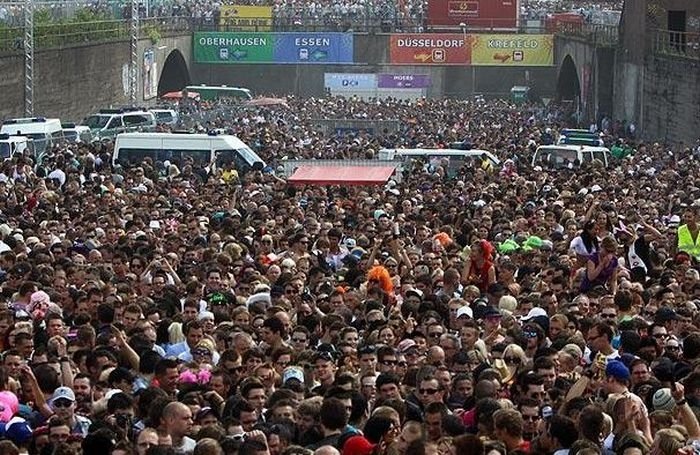 Panic at Love Parade, Duisburg, Germany