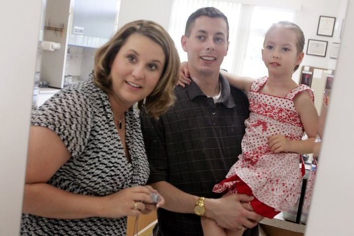 little girl gets new ear and cochlear implant