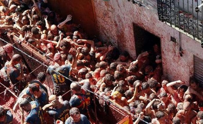 La Tomatina 2010, Buñol, Valencia, Spain