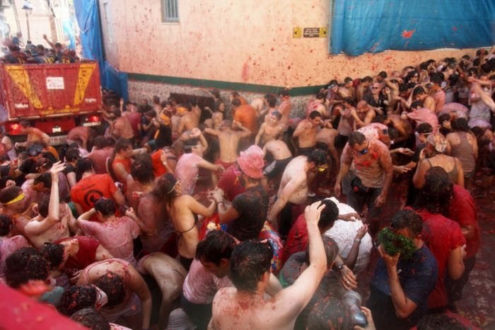 La Tomatina 2010, Buñol, Valencia, Spain