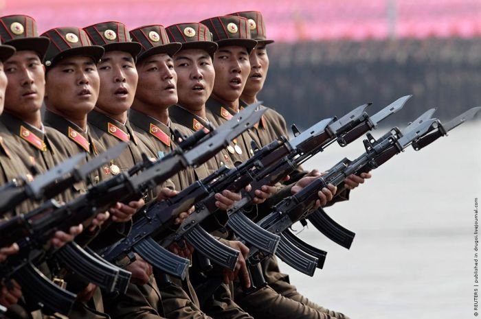 Military parade, North Korea