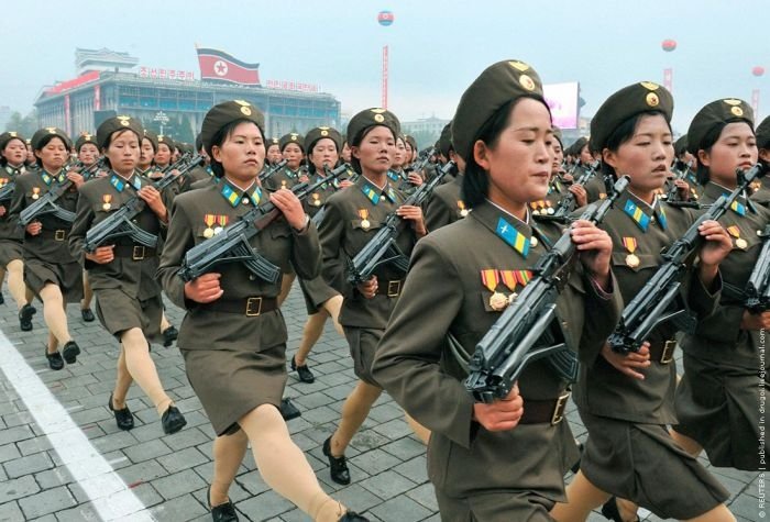 Military parade, North Korea