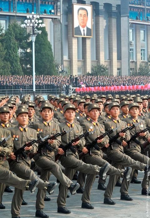 Military parade, North Korea