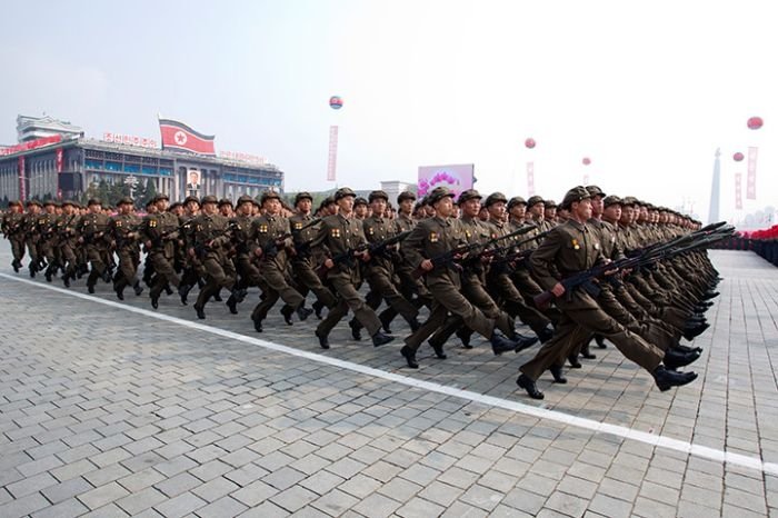 Military parade, North Korea