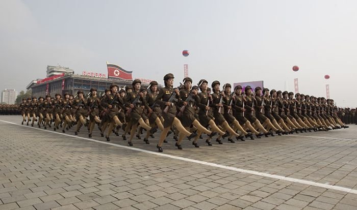 Military parade, North Korea