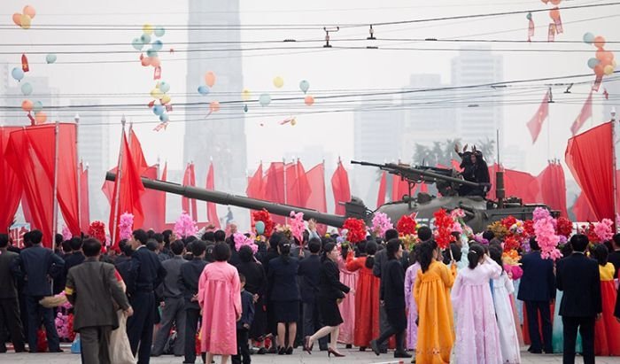 Military parade, North Korea