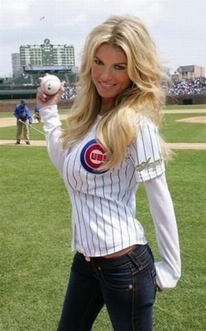 young college girl wearing sport jersey