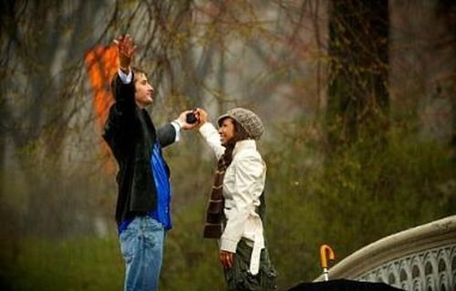 proposal of marriage in the rain