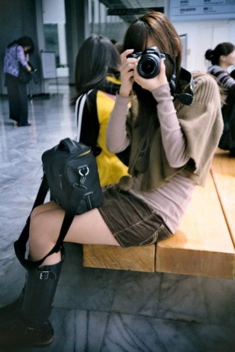 girl with a camera