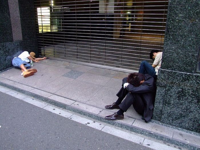 Inemuri practice, Japan