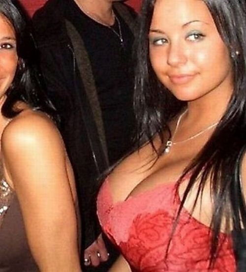 breasts cleavage girl