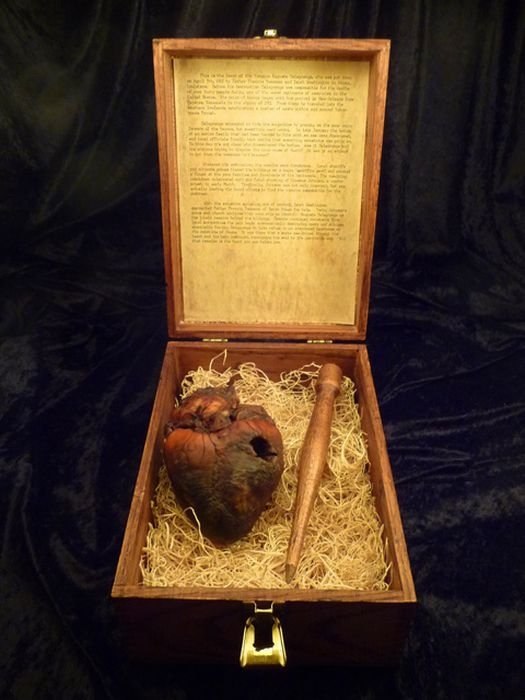 Mummified heart  of the vampire Auguste Delagrange on eBay