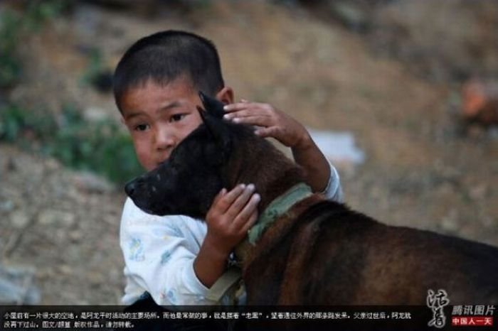 6-year-old boy lives alone, China